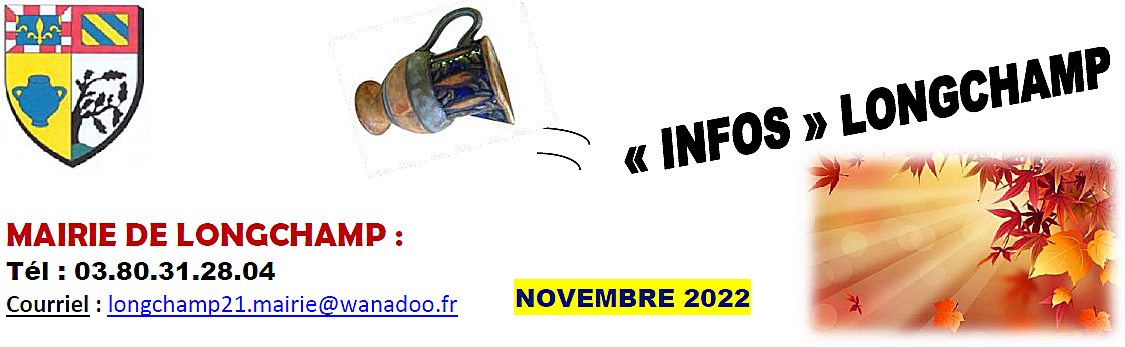 Infos Longchamp novembre 2022