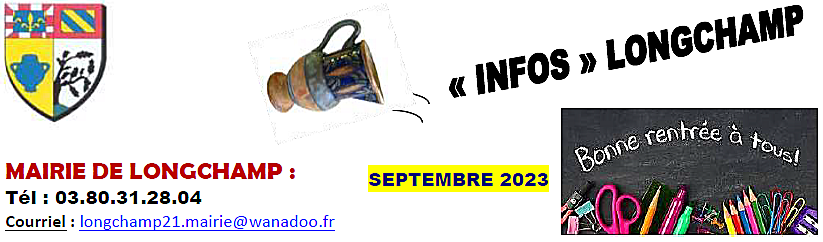 Infos Longchamp septembre 2023